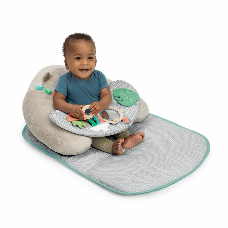 Ingenuity Baby Activity Gym & Tummy Time Mat - Ultra Plush Playmat for Newborns and Infants, Sheppy's Spot Design, Corrie Style