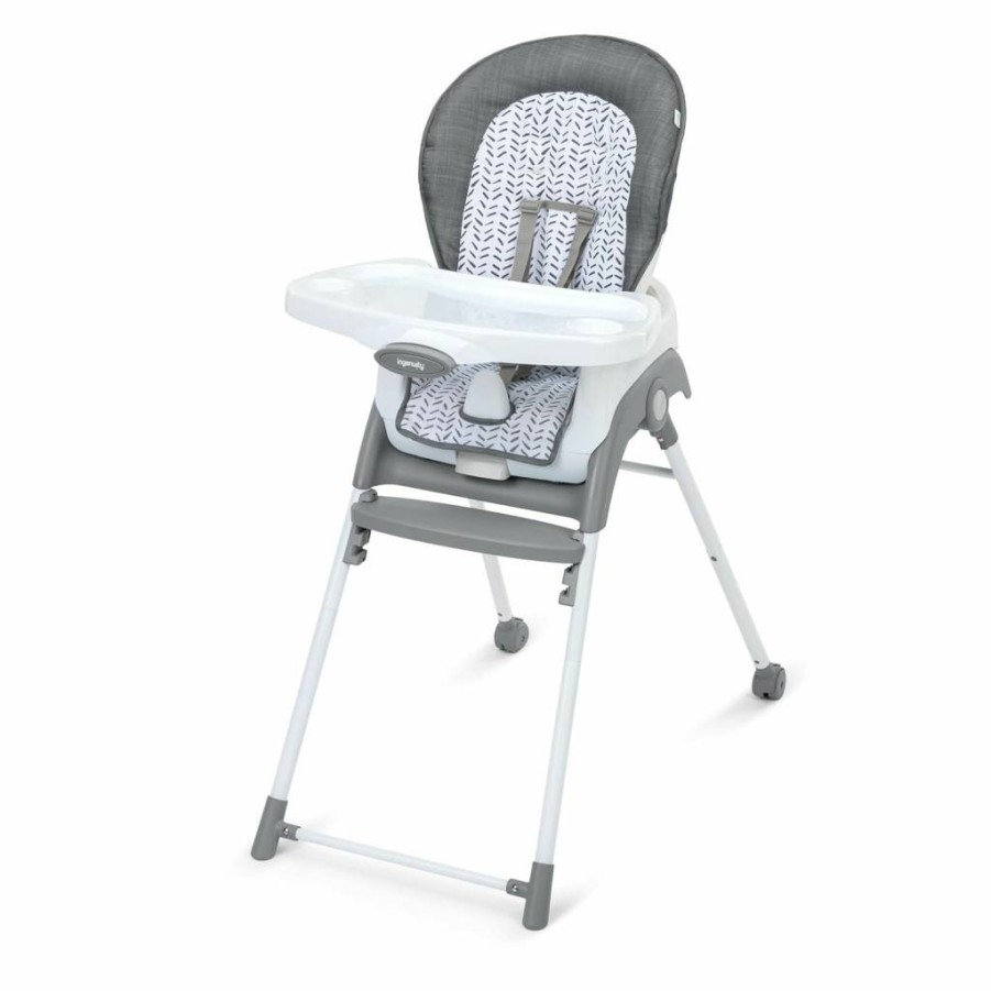 Ingenuity Trio Elite 3-in-1 Convertible High Chair, Toddler Booster Seat & Dining Chair for Babies 6 Months to Toddler – Braden Design, Easy Clean & Adjustable