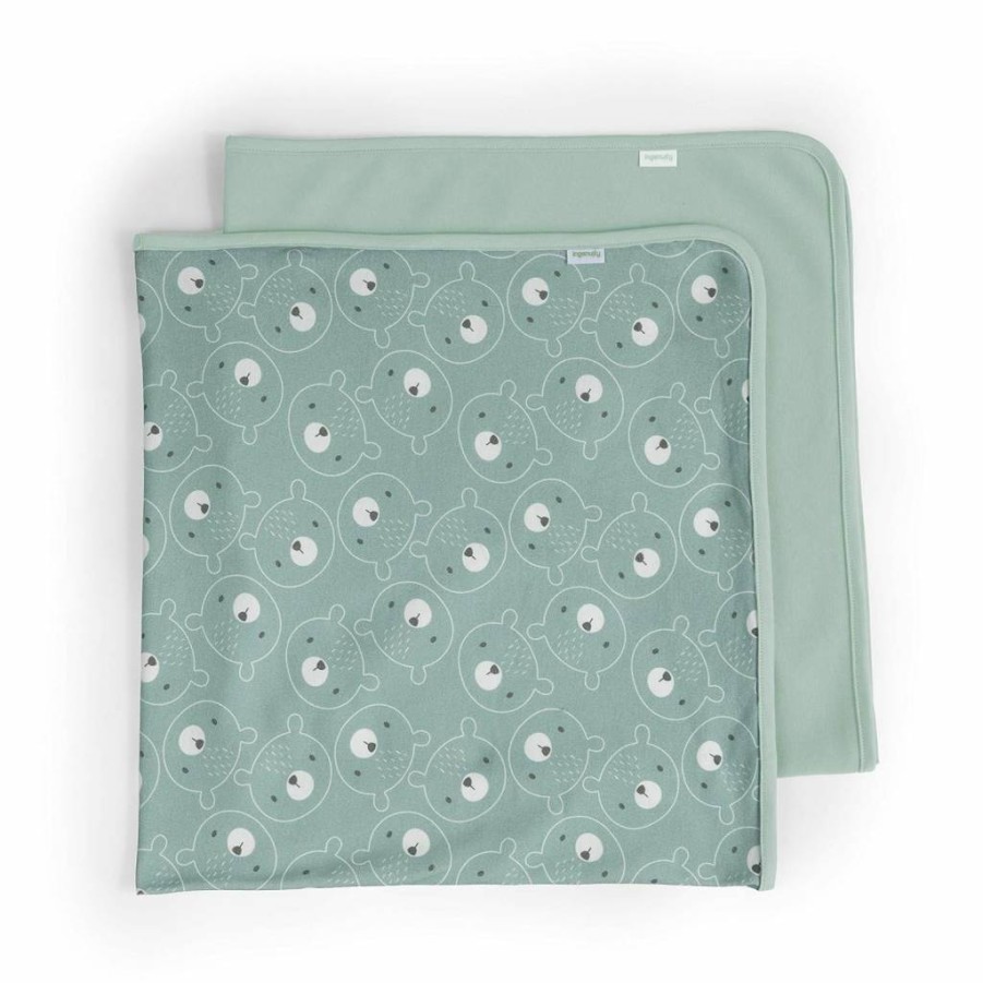 Ingenuity Kodi 2-Pack Infant Swaddle Blankets for Naps & Nights - Soft Multi-Use Baby Wrap Set