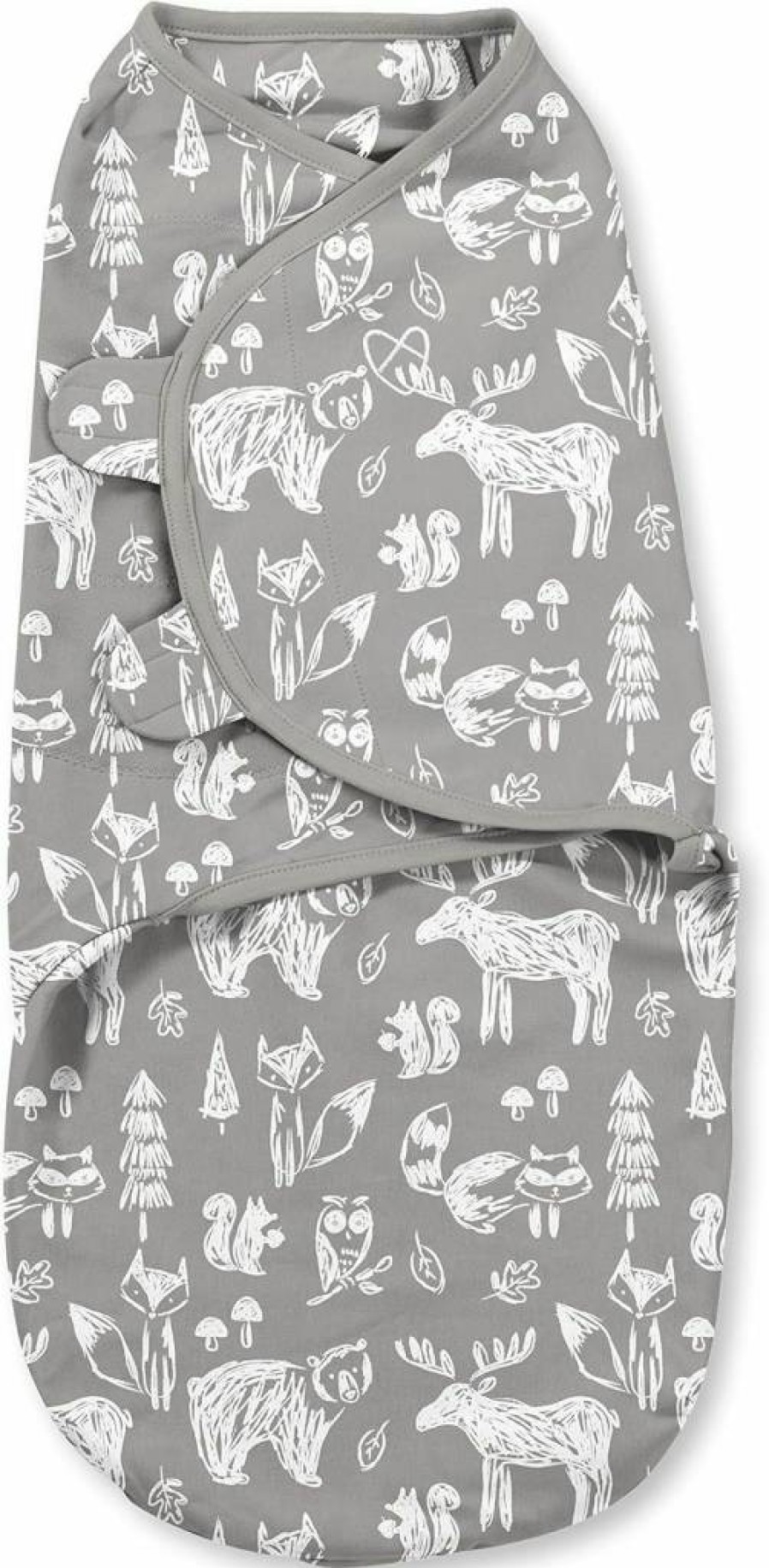 SwaddleMe Original Velboa Swaddle Blanket for Newborns - Small/Medium Size 0-3 Months, 1-Pack (Hugs & Kisses Design) - Soft Baby Swaddles by Ingenuity