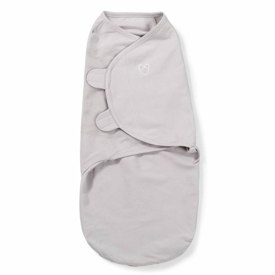 SwaddleMe Original Swaddle Wrap - Small/Medium, Gray, 0-3 Months | Secure Newborn Swaddle to Prevent Startle Reflex, 1-Pack