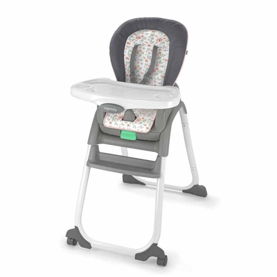Ingenuity Milly 6-in-1 Convertible High Chair for Babies to 5 Years - 2 Dishwasher-Safe Trays & 6 Modes