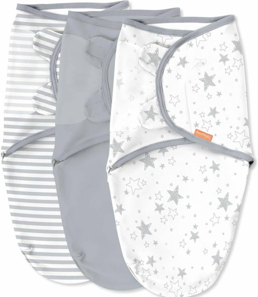 SwaddleMe Original Swaddle 3-Pack for 0-3 Months | 100% Cotton Baby Wrap for Better Sleep & Startle Reflex | Oh Deer Design