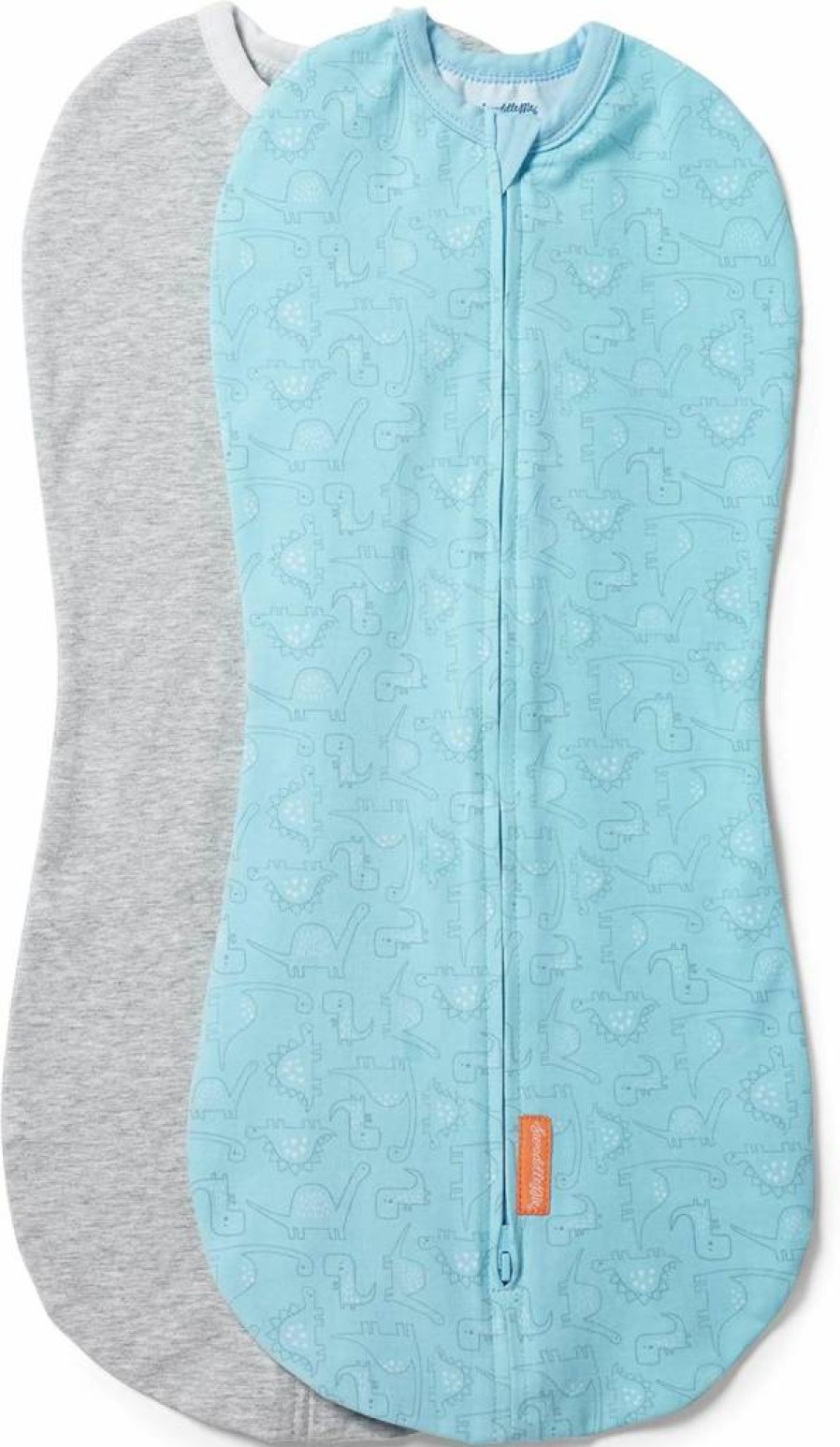 SwaddleMe Original Swaddle Pod 2-Pack for Babies 0-3 Months - Small/Medium Size (I Heart You & Little Bees Designs)