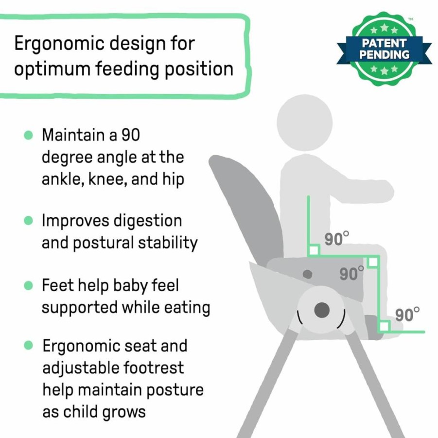 Ingenuity Baby High Chair & Toddler Tower - Adjustable, Foldable with 9 Modes, Footrest & Posture Support for Ages 0-5 Years - Wesley