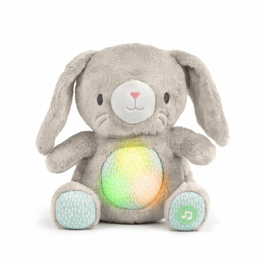 Ingenuity Sylvi Soothing Plush Toy - Soft Huggable Stuffed Animal with Calming Lights, Gentle Vibrations & Soothing Music for Babies